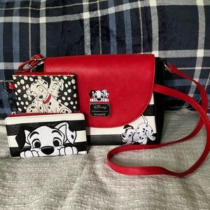 Loungefly Disney 101 Dalmatians crossbody, wallet and coin purse set